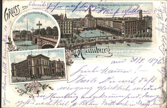 HAMBURG  CITY Boerse Lombards- Bruecke