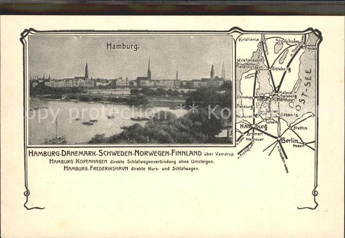 HAMBURG  CITY Karte