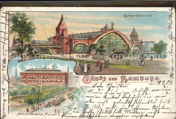 HAMBURG  CITY Central- Bahnhof Naturhistorisches Museum