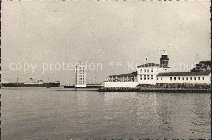 Cuxhaven Nordseebad Schiff Leuchtturm