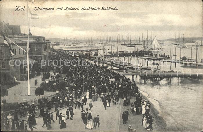 KIEL  CITY Strandweg Kaiserliche Yachtklub- Gebaeude