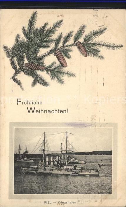 KIEL  CITY Kriegshafen Weihnachtsgruss