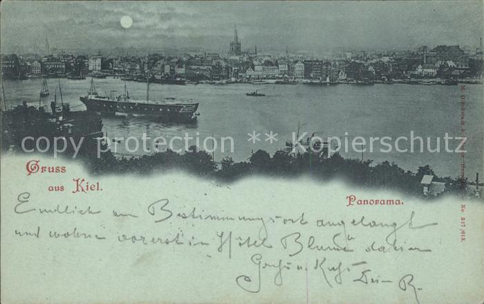 KIEL  CITY Schiff Mondschein