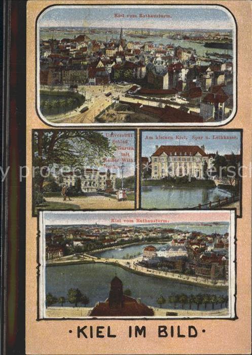 KIEL  CITY Kleiner Kiel Universitaet Kaiser Wilhelm Denkmal