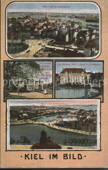 KIEL  CITY Universitaet Kaiser Wilhelm Denkmal Kleiner Kiel