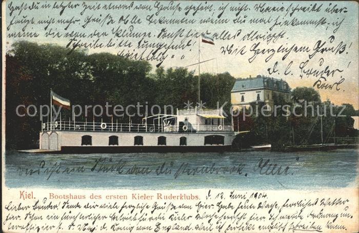 KIEL  CITY Bootshaus Erste Kieler Ruderklubs