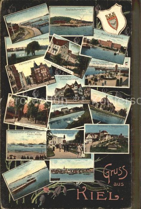 KIEL  CITY Marine Akademie Marktplatz Stadttheater