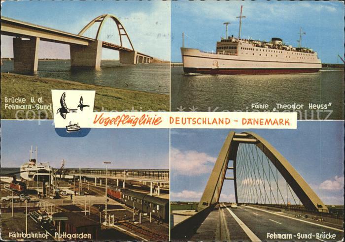 Faehre Ferry Bac Traghetto-- Theodor Heuss Fehmarn-Sund-Bruecke Faehrbahnhof Put