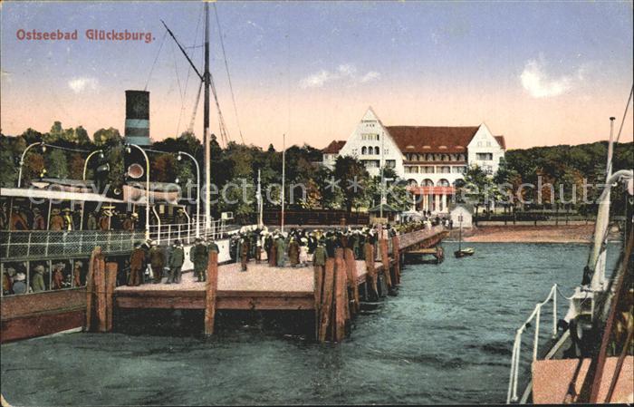 Gluecksburg Ostseebad Bootsanlegestelle