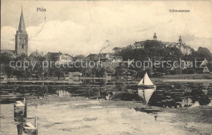 Ploen See Schwanensee Kirche Schloss