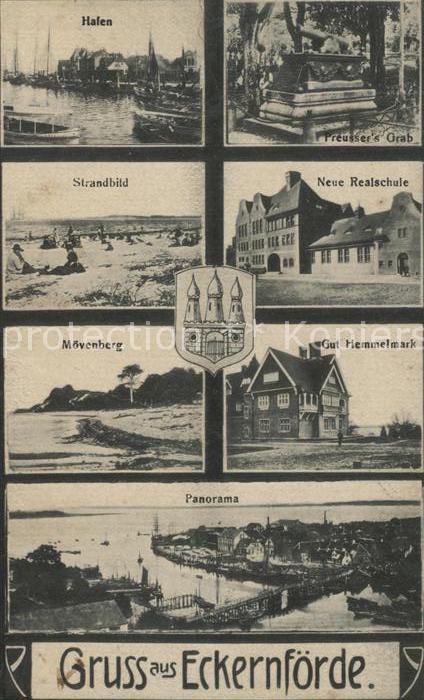 ECKERNFoeRDE Ostseebad Hafen Preusser Grab Strand Realschle Moevenberg Gut Hemme