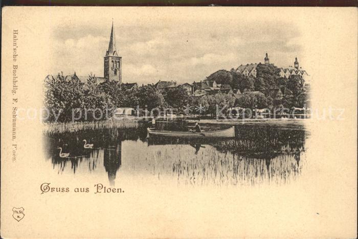 Ploen See Panorama mit Kirche
