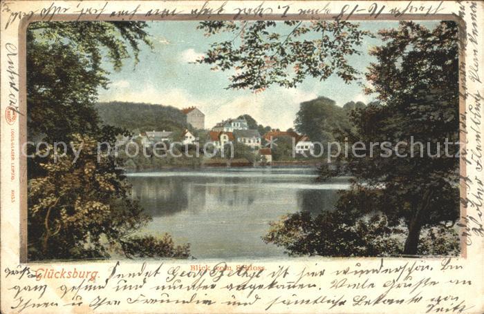 Gluecksburg Ostseebad Blick vom Schloss