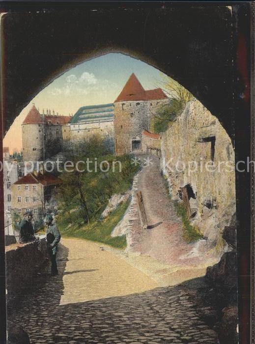 Bautzen Sachsen Blick durchs Muehlentor