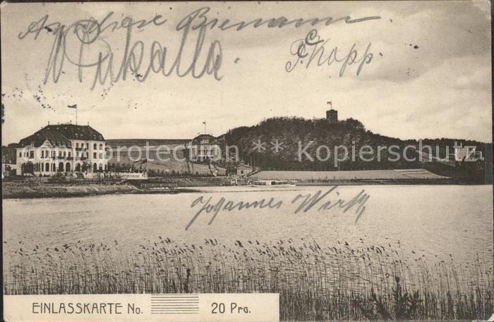 Eutin Schleswig-Holstein Kellersee Kaiser Wilhelm I.-Turm Einlasskarte