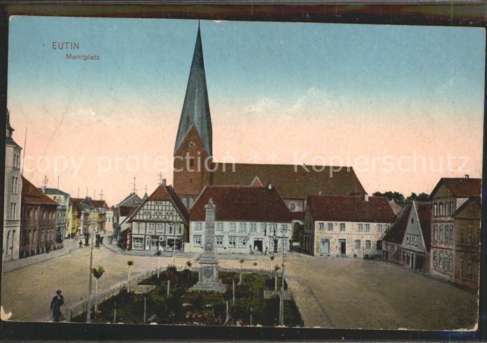 Eutin Schleswig-Holstein Marktplatz