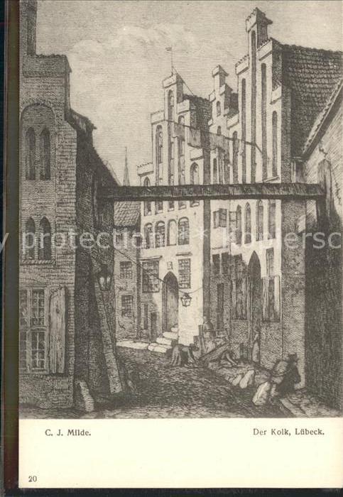 LueBECK  CITY Der Kolk C. J. Milde