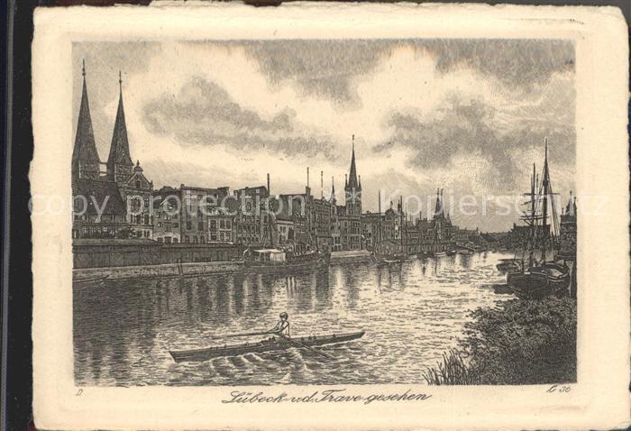 LueBECK  CITY Kupferradierung