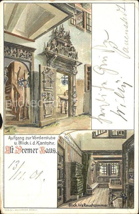 BREMEN  CITY Bremer Haus Aufgang Vorderstube Kantohr