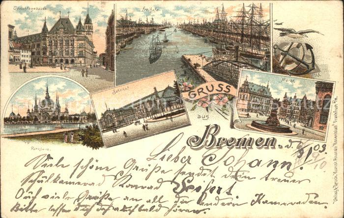 BREMEN  CITY Bahnhof Markt Hafen