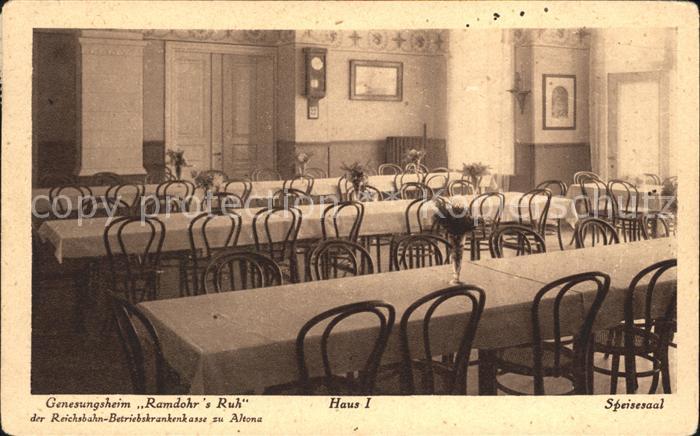 Malente-Gremsmuehlen Genesungsheim Ramdohr Ruh Speisesaal