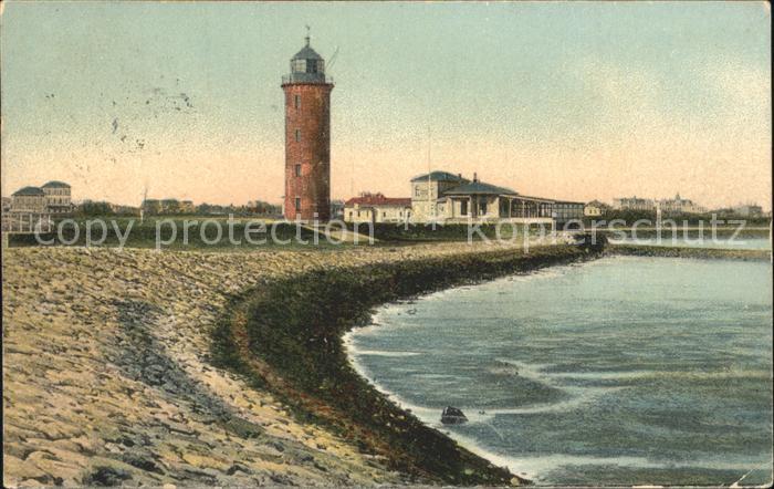 Cuxhaven Nordseebad Leuchtturm Seepavillon