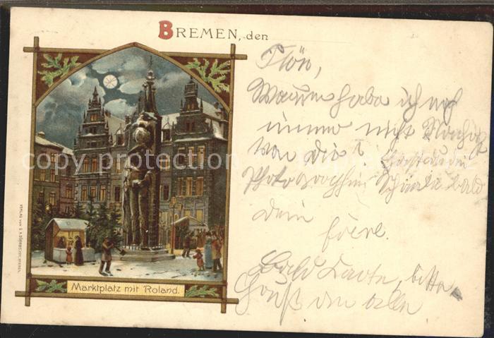 BREMEN  CITY Marktplatz Roland