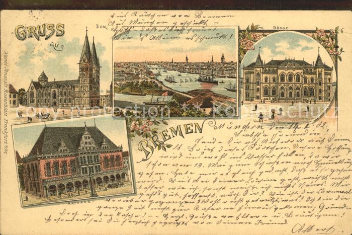 BREMEN  CITY Dom Rathaus Boerse