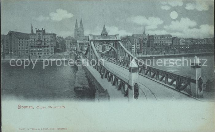 BREMEN  CITY Grosse Weserbruecke