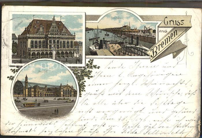 BREMEN  CITY Bahnhof Rathaus Hafen