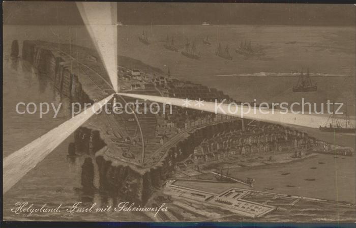 HELGOLAND Insel Schleswig-Holstein Scheinwerfer