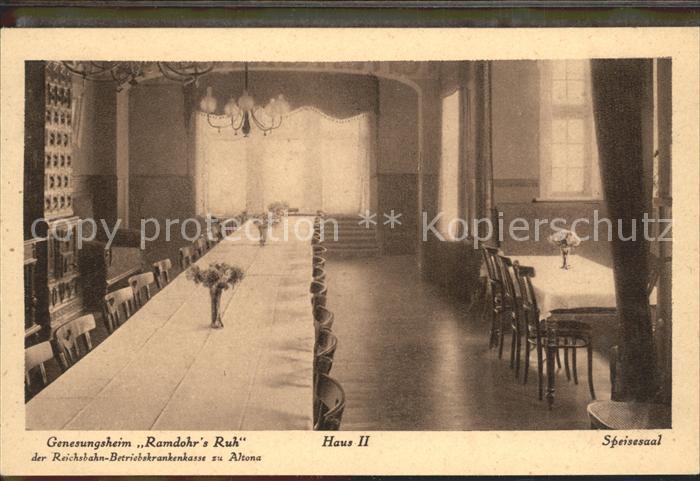 Malente-Gremsmuehlen Genesungsheim Ramdohr Ruh Speisesaal