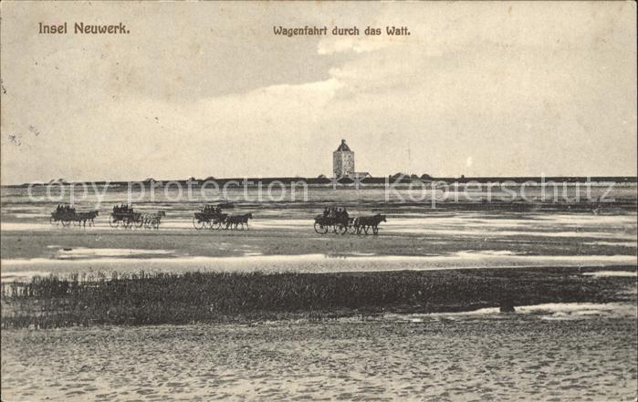Insel Neuwerk Wagenfahrt Watt