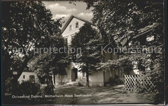Dahme Ostseebad Muetterheim Haus Seefrieden