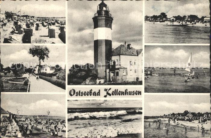 Kellenhusen Ostseebad Leuchtturm Segelboot Strand