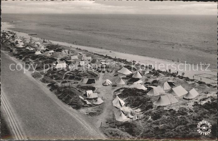 Lenste Holstein Fliegeraufnahme Zeltplatz
