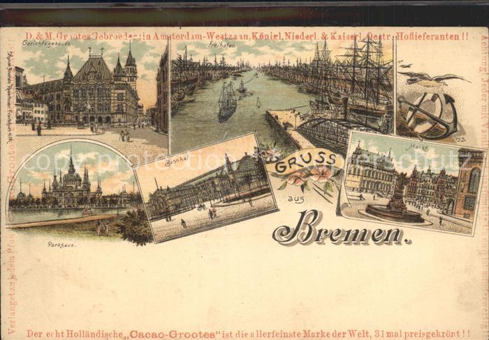 BREMEN  CITY Gerichtsgebaeude Hafen Markt Bahnhof