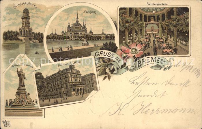 BREMEN  CITY Wintergarten Parkhaus Aussichtsturm