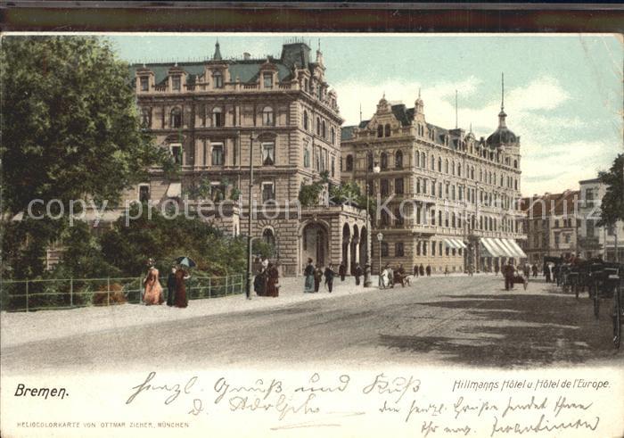 BREMEN  CITY Hillmanns Hotel Hotel de Europe