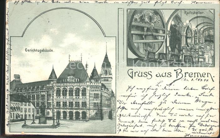 BREMEN  CITY Gerichtsgebaeude Ratskeller