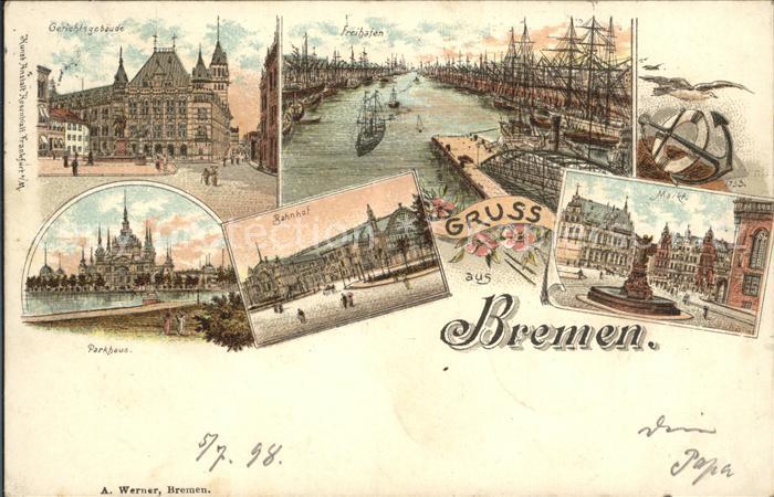 BREMEN  CITY Markt Freihafen Bahnhof