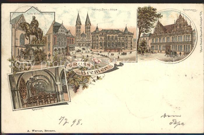 BREMEN  CITY Rathaus Dom Boerse