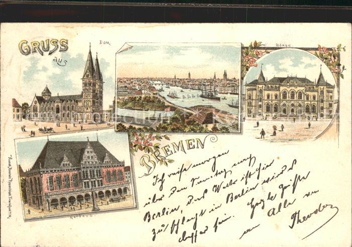 BREMEN  CITY Boerse Dom Rathaus