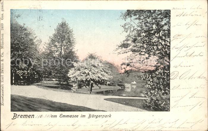 BREMEN  CITY Emmasee Buergerpark