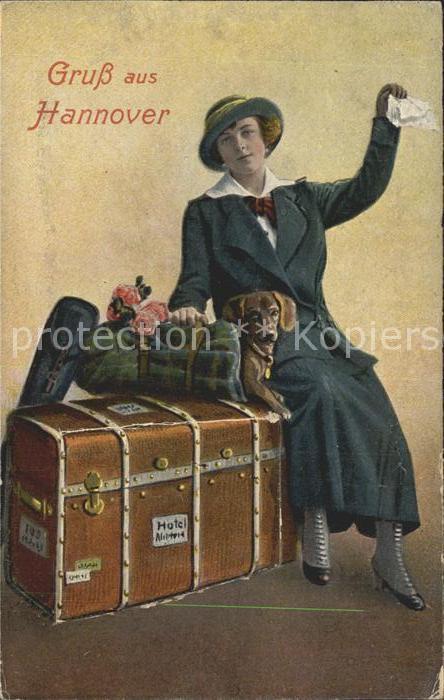 HANNOVER  CITY Grusskarte Illustration