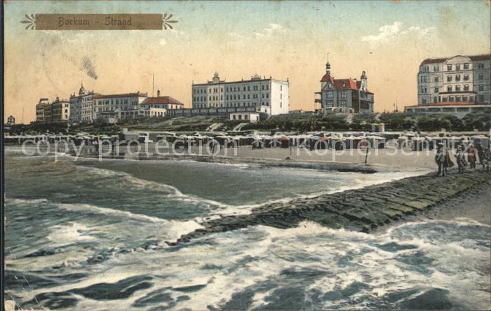 BORKUM Nordseebad Niedersachsen Strand Hotels