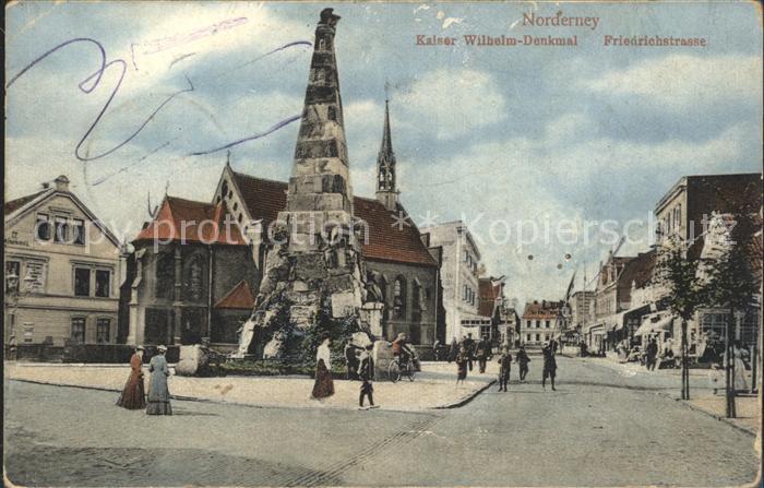 Norderney Nordseebad Kaiser Wilhelm Denkmal Friedrichstrasse