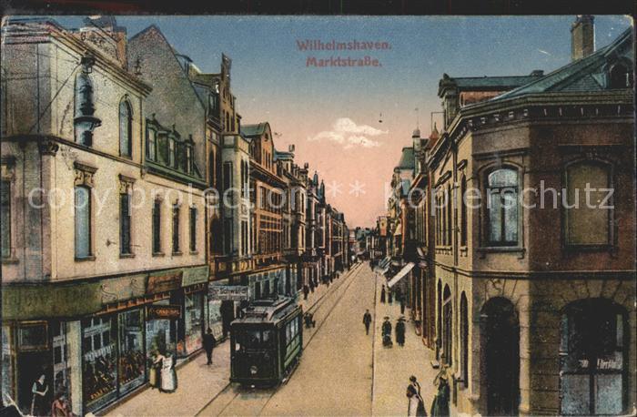 Wilhelmshaven  CITY Marktstrasse Strassenbahn