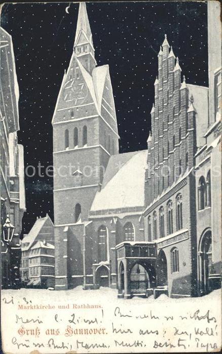 HANNOVER CITY Marktkirche und Rathhaus