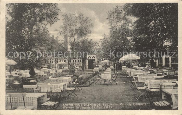 HANNOVER CITY Kaffeehaus Eilenriede Gartenwirtschaft